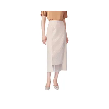 BBLLUUEE Casual Long Skirt Women's Timber