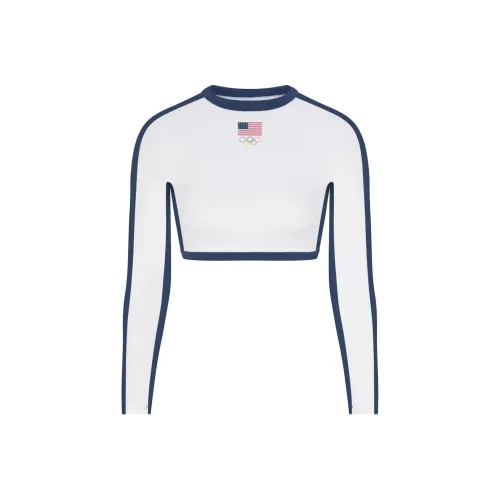 Skims USA Olympic Team Co-branded Two-Piece Swimsuits Women's White/White