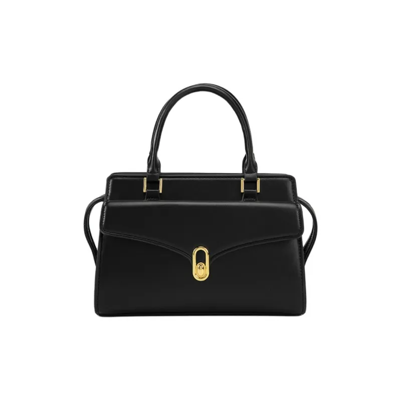 PAYOT Microfiber Synthetic Leather Handbag Women's Red/Black-0