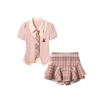 Mu Xiao Xin Two Piece Skirt Sets Women's