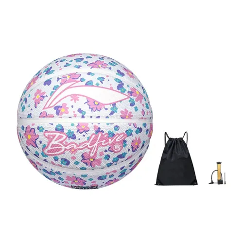 LiNing Rubber Basketball Flower Fairy Pink Size 7 Training Unisex