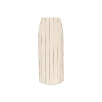 By Malene Birger Hercula Striped Midi Skirt