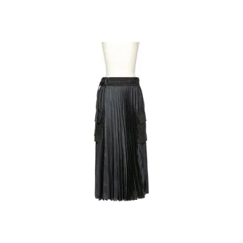 Sacai Casual Long Skirt Women's Black