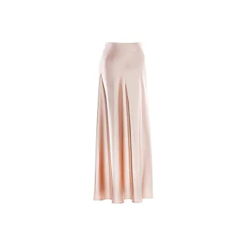BESIONIA SS24 Casual Long Skirts Women's Champagne