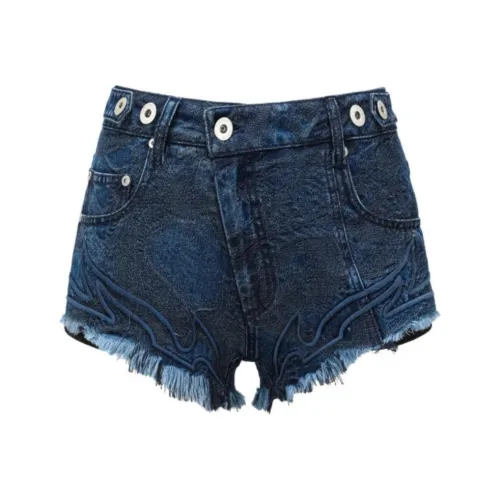 Hla Down Jackets Men Denim Shorts Women's Dark Blue