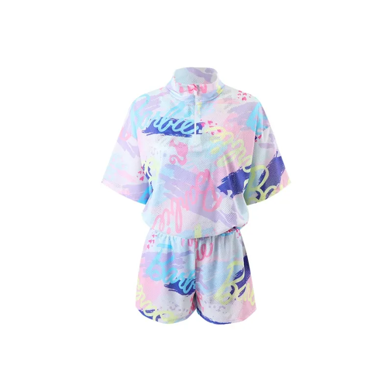 Barbie Two Piece Swimsuit Women's Light Purple-0