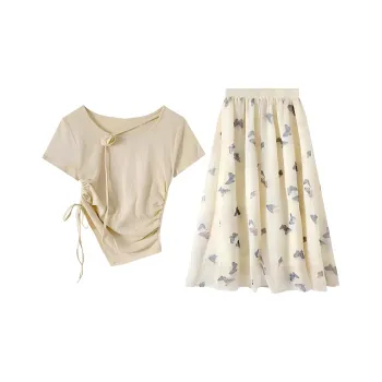 DOSOHEB Two Piece Skirt Sets Women's