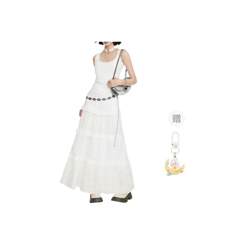 Princess Berdele Casual Long Skirt Women's Apricot+Giveaway-0