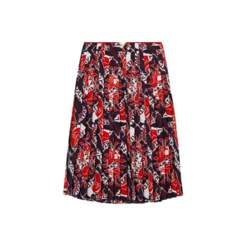 Valentino Casual Long Skirts Women's Red Black