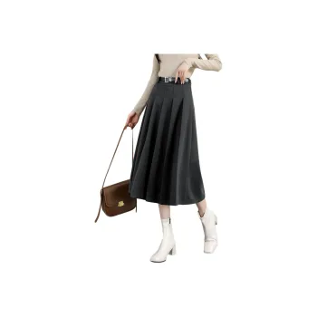 TERRE BLEUE Casual Long Skirt Women's Gray