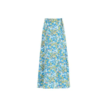 Rose Casual Long Skirts Women's Floral Dress