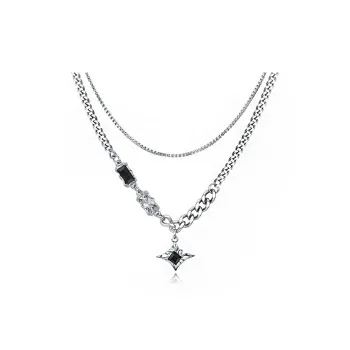 TRIDENT Titanium Steel Necklaces Unisex