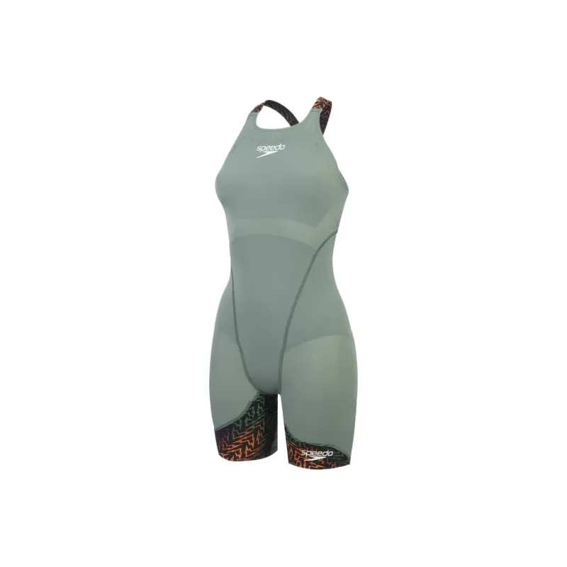 Speedo FastskinLZR One piece Swimsuit Women's Green/Black-0