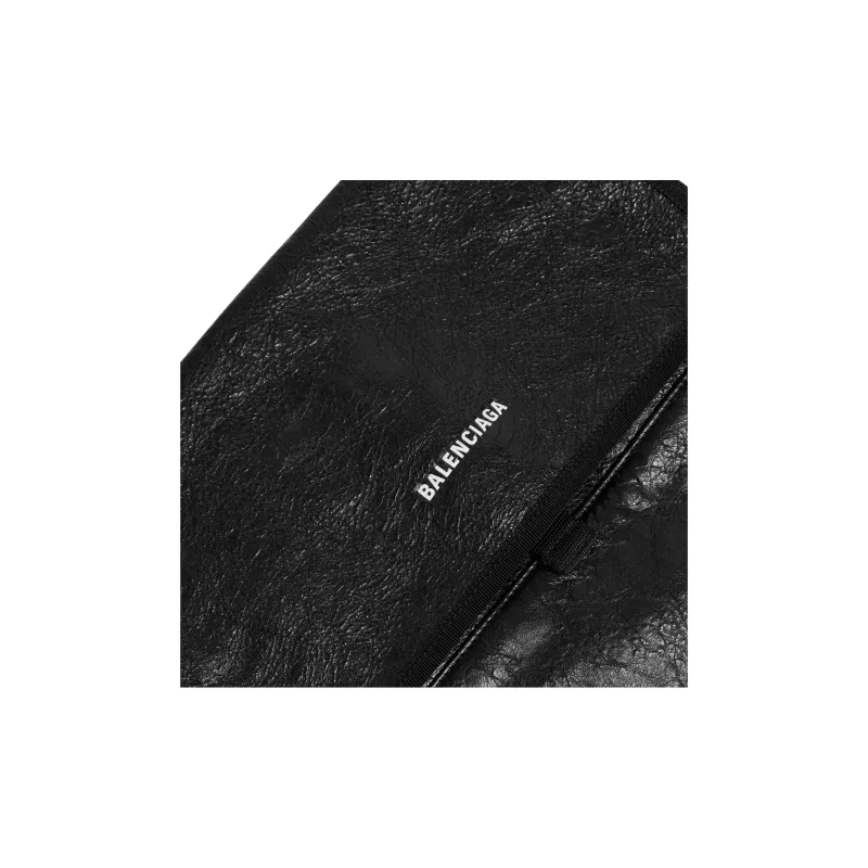 Balenciaga Explorer Lambskin Messenger Bag, Shoulder Bag Small Size Men's Black-4
