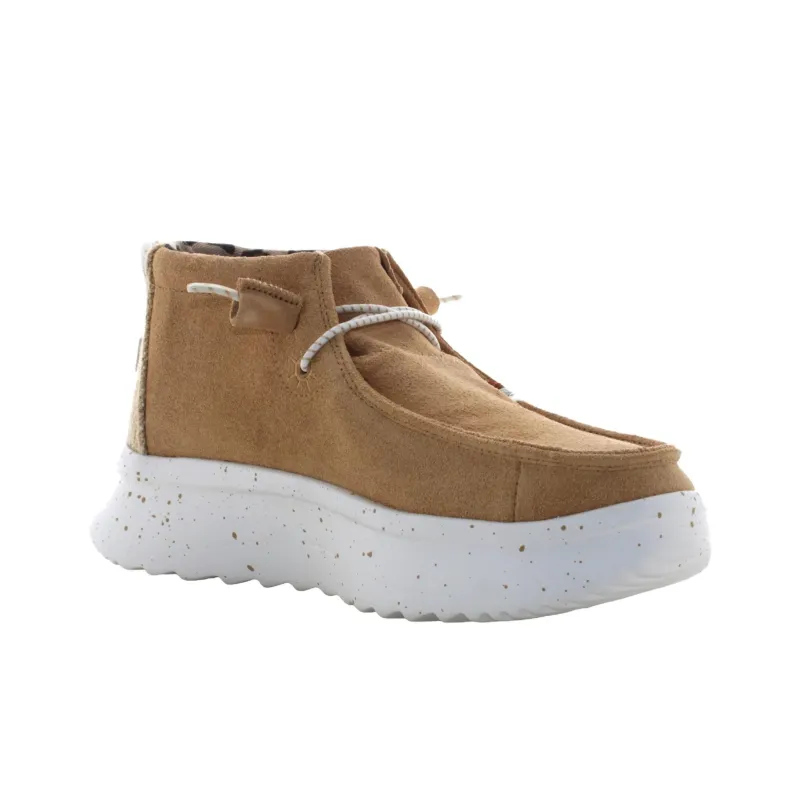 Heydude WENDY PEAK HI SUEDE Mid Top Casual Shoes Women's Brown-3