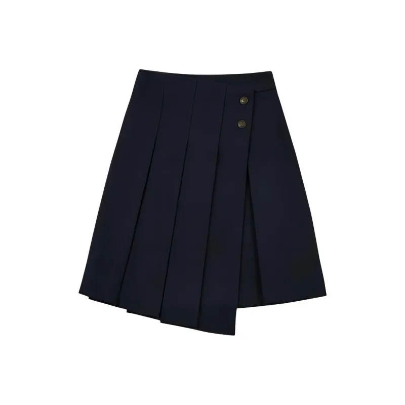 GOOD BAI FW24 Casual Long Skirt Women's Navy Blue-0