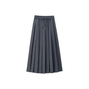 UNIQLO Casual Long Skirts Women's Stone Gray