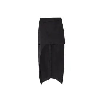 Alexander McQueen Asymmetric Midi Skirt