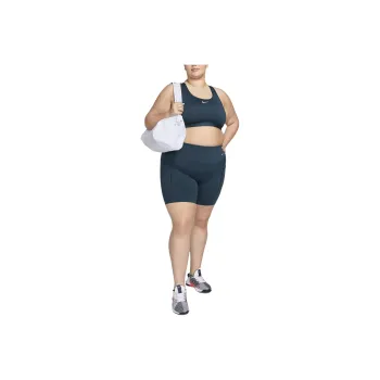 Nike Universa Women's Medium-Support High-Waisted 8' Biker Shorts With Pockets Plus Size