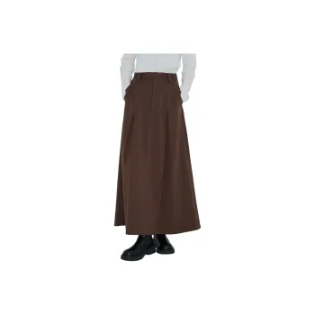 PUBLIC TOKYO FW24 Casual Long Skirt Women's Brown