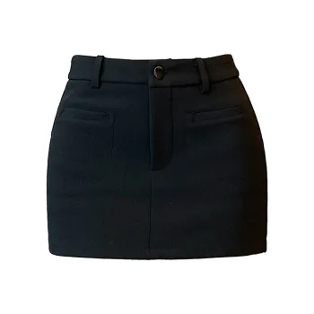 HTHK Casual Short Skirts Women's Black