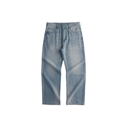 AHAH Jeans Men Black Light Blue