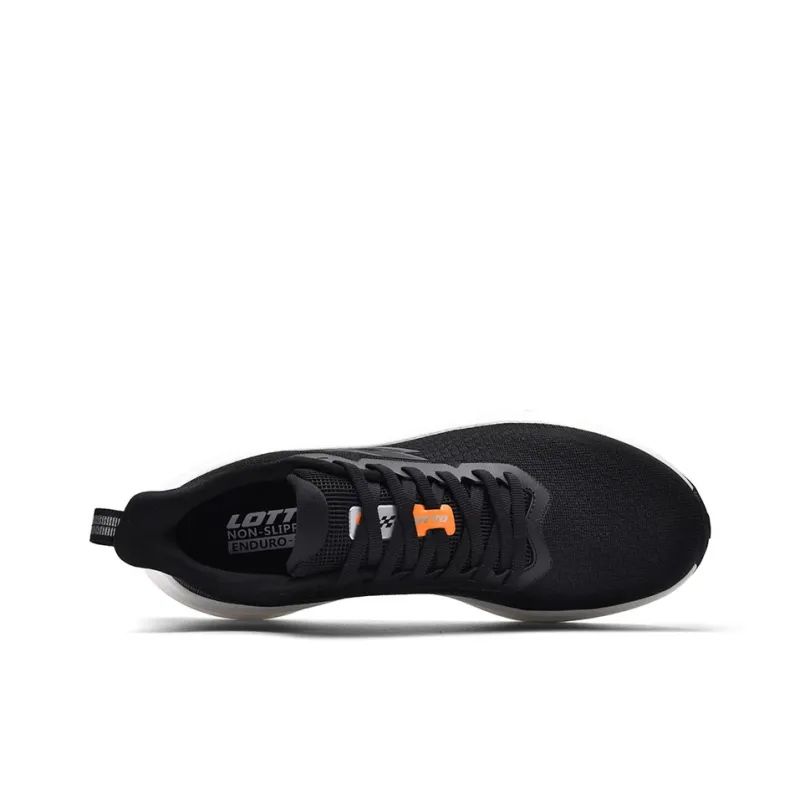 LOTTO Shock Absorbing, Non Slip, Wear Resistant, Breathable And Lightweight Low Top Running Shoes Men's Black-2