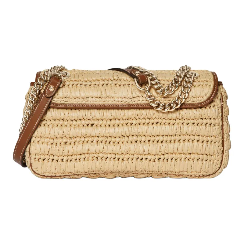 GUCCI GG Marmont Viscose Shoulder Bag Medium Size Women's Beige-3