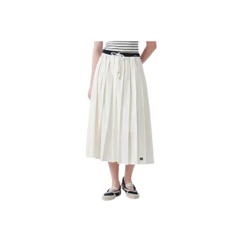 Teenie Weenie Casual Long Skirt Women's Ivory White