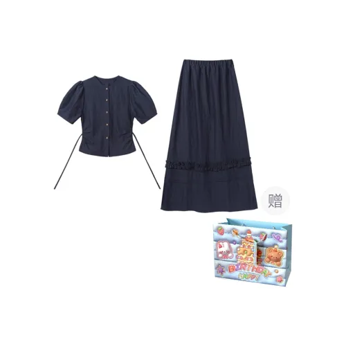 WOWI Two Piece Skirt Sets Women's