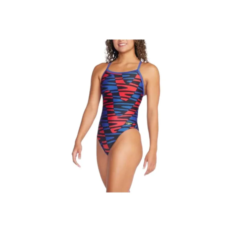 Speedo Disco Boom Flyback One piece Swimsuit Women's-6