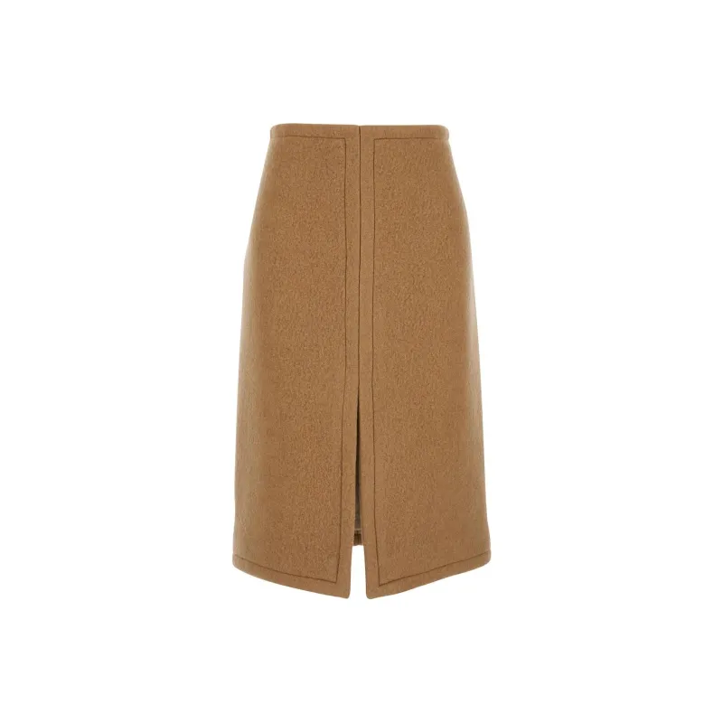 DRIES VAN NOTEN Shelda Front-Slit Midi Skirt-0