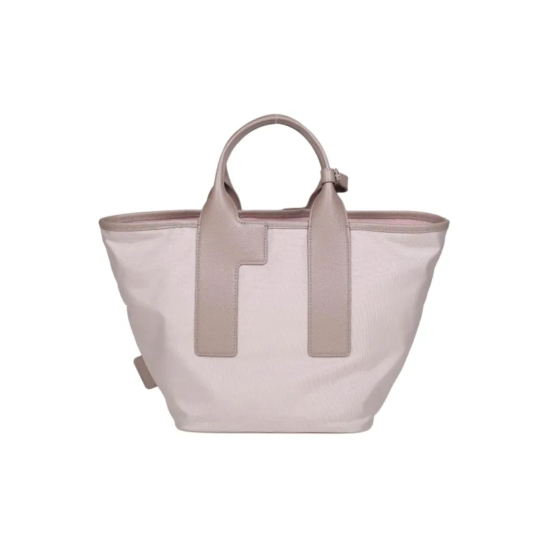 Furla Piuma Polyamide With Cow Leather Tote Bag, Shopping Bag, Shoulder Bag, Handbag Women's Pink-0