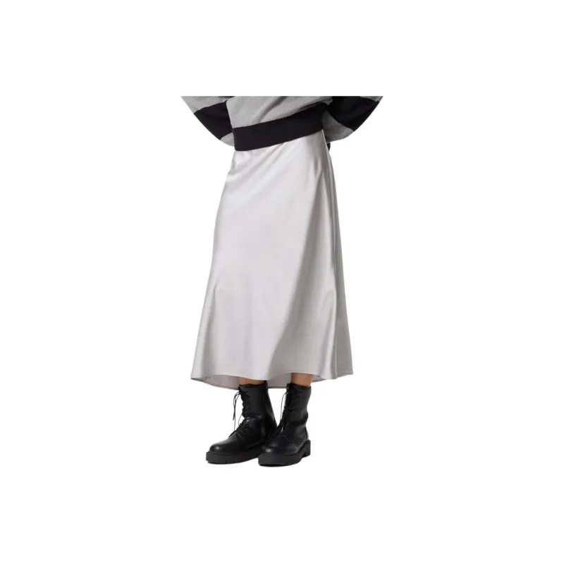 UNIQLO Casual Long Skirts Women's Light Gray-0