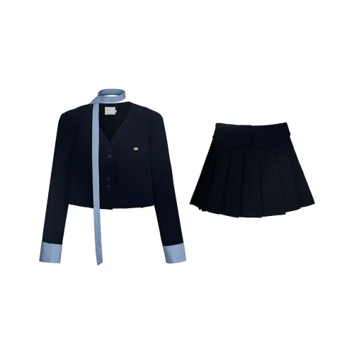 AURORA MUSE Skirt Set Women's Navy Blue