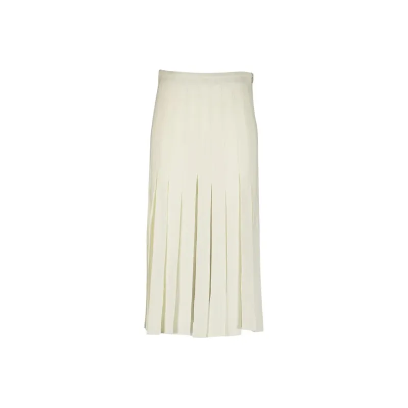 GABRIELA HEARST Binka Pleated Wool Skirt-0