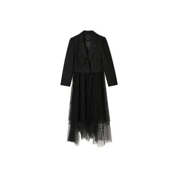 Mapping Skirt Set Women's Black