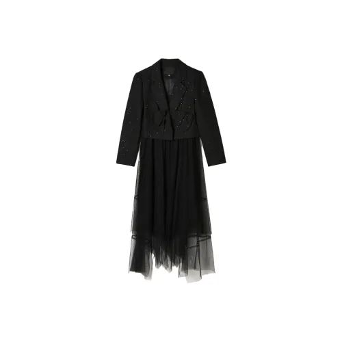 Mapping Skirt Set Women's Black