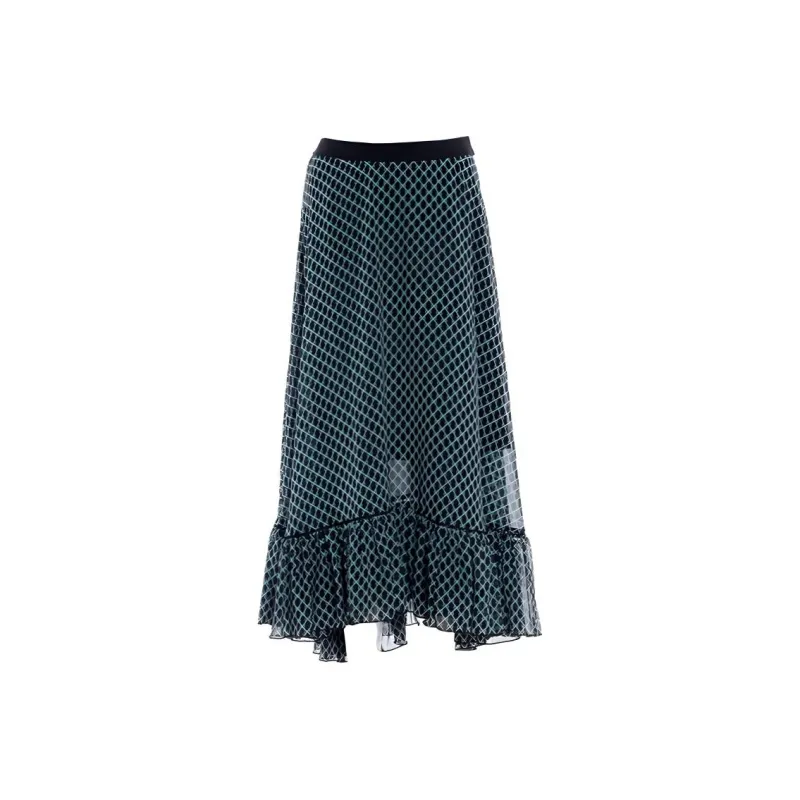 BESIONIA SS24 Casual Long Skirts Women's Green-0