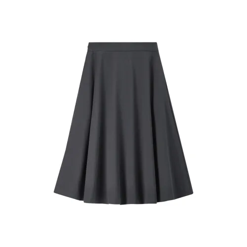 SENTUBILA Casual Long Skirts Women's Gray