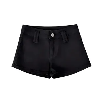 Kazakhstan Denim Shorts Women's Black