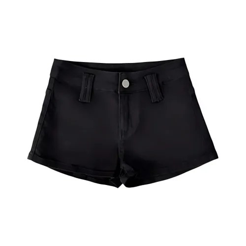 Kazakhstan Denim Shorts Women's Black