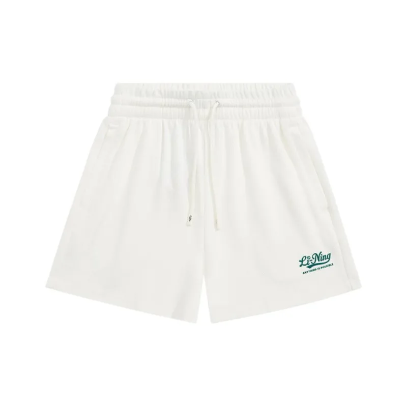LiNing Sports Life Collection Sports Shorts Women's Ivory-0