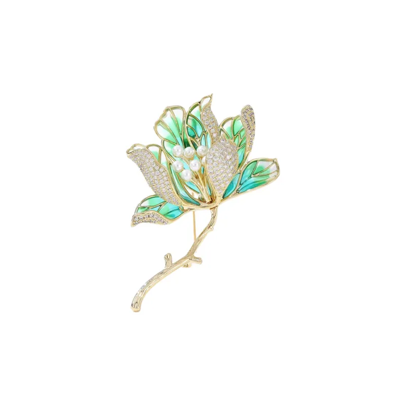Yamaichi Maru High Quality Eco Friendly Copper Electroplated Brooches Women's-4