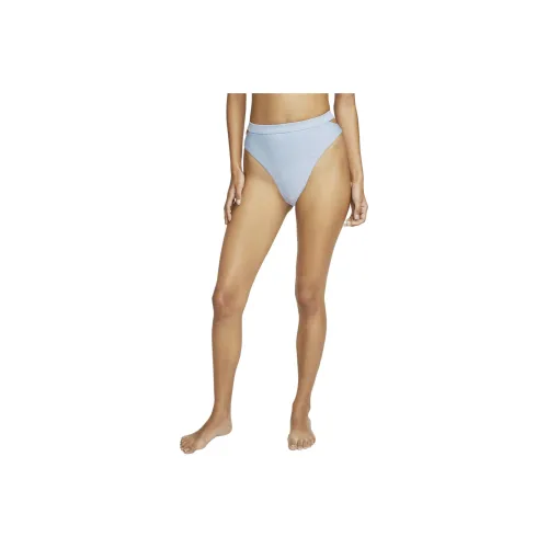 Nike SwimWomen's Cut-Out High-Waisted Bikini Bottoms Swimming Shorts Women's Blue