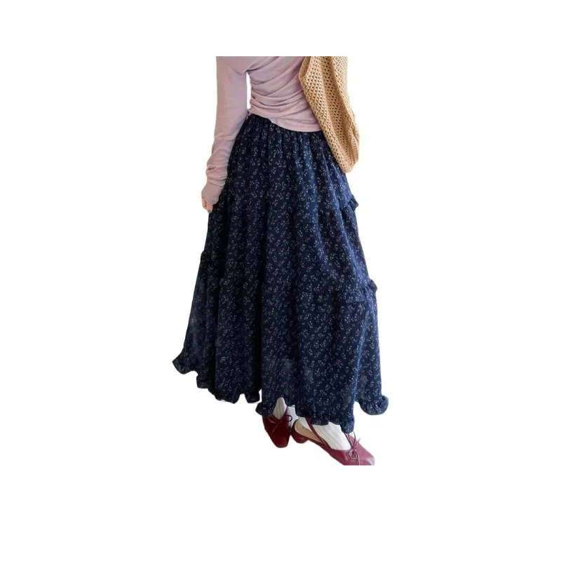 Mu Xiao Xin Casual Long Skirt Women's-5