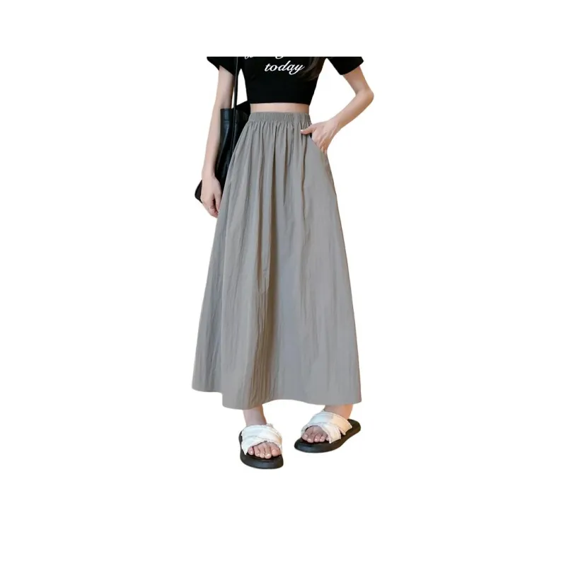 Lulifama Casual Long Skirt Women's-10