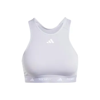 Adidas Free Shipping With AdiClub Techfit Medium-Support High-Neck Bra