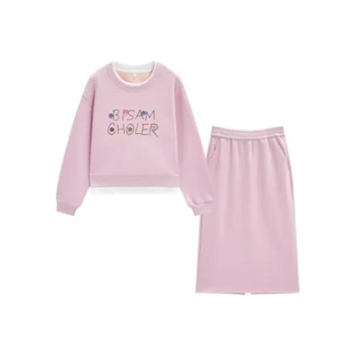Love To Serve Skirt Set Women's Pink Purple