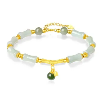 Andaozi Hetian Jade Bracelets Green Jade Women's